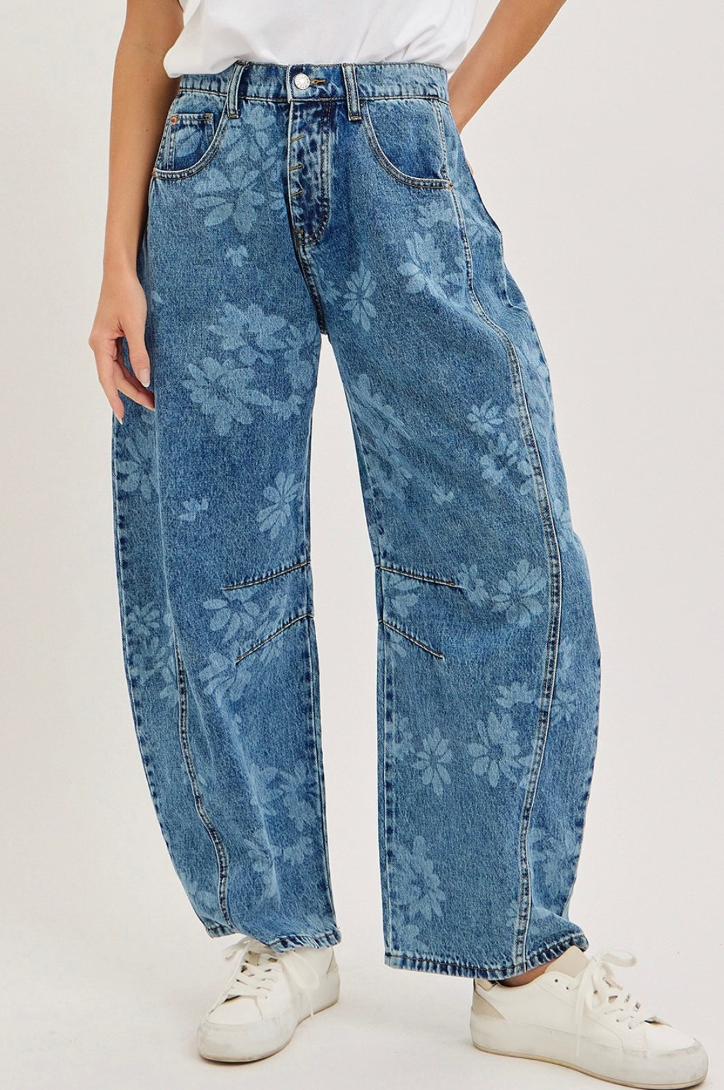 Floral Wash Denim
