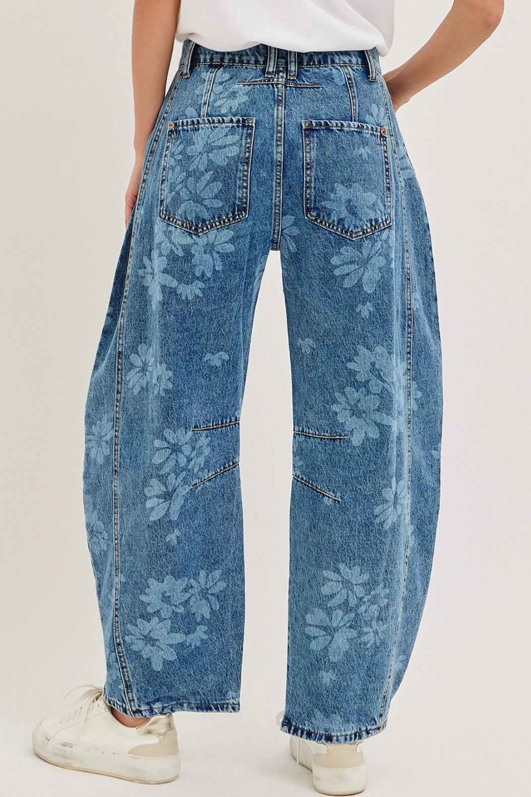 Floral Wash Denim