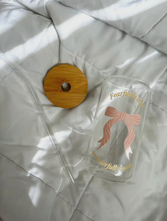 Fearfully and Wonderfully Made Glass Cup