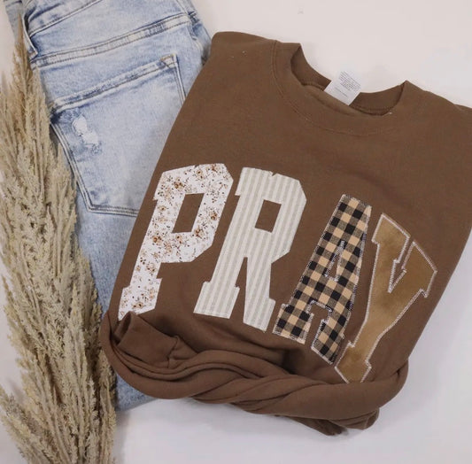 Patchwork Pray Sweatshirt