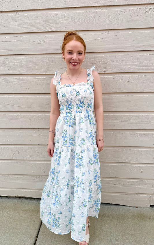 Soft Sky Maxi Dress