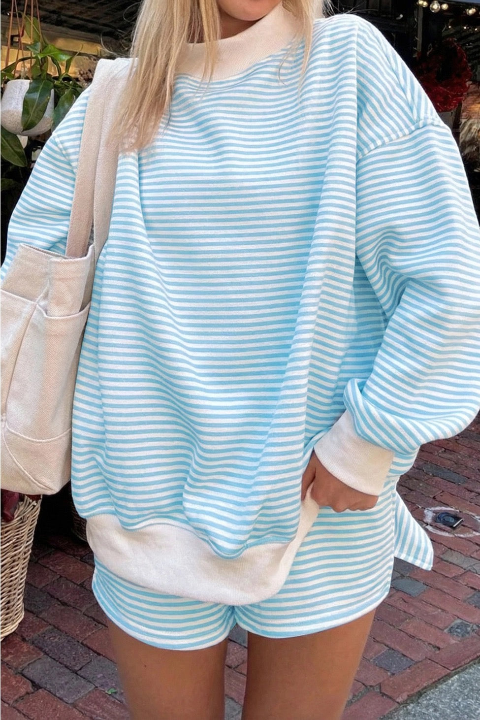 Summer Blue Stripe Set