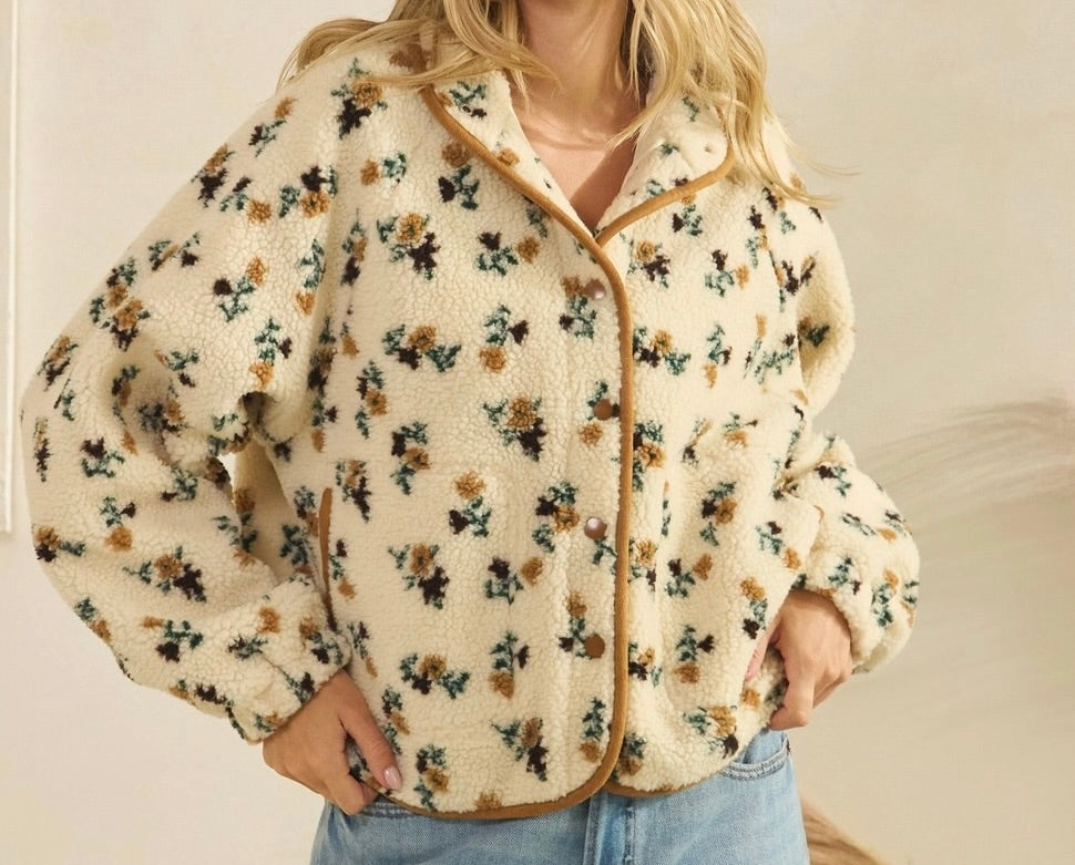Floarl Sherpa Jacket